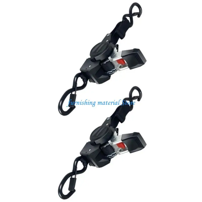 Y5GD Easy Retract Strap Auto Retracting 1653lb Strength Heavy Duty for Motorcycle