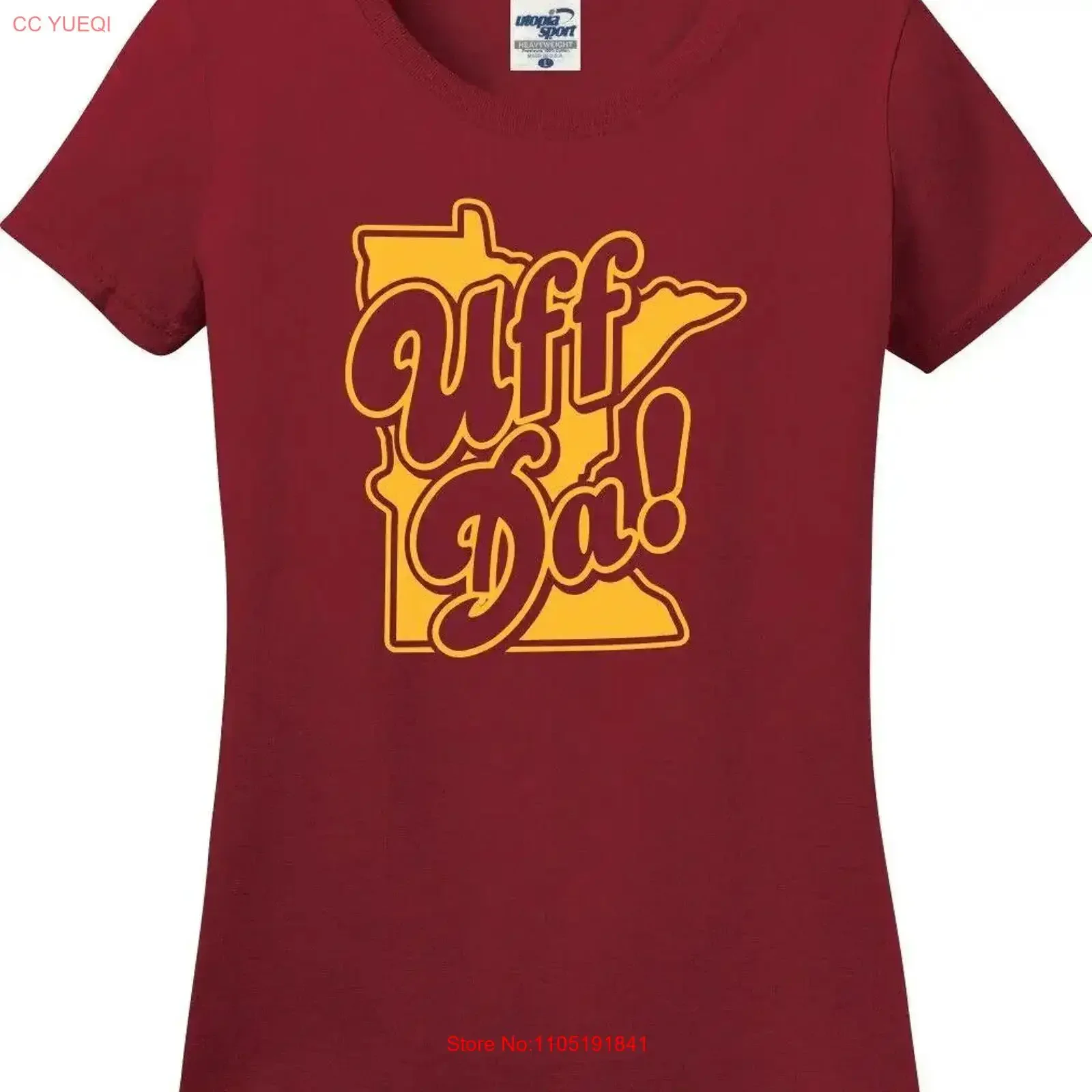Minnesota Uff Da Missy Fit Ladies T Shirt S 3X vintage Washed homme Slightly Stylish Versatile Top For Everyday Wear Breathable