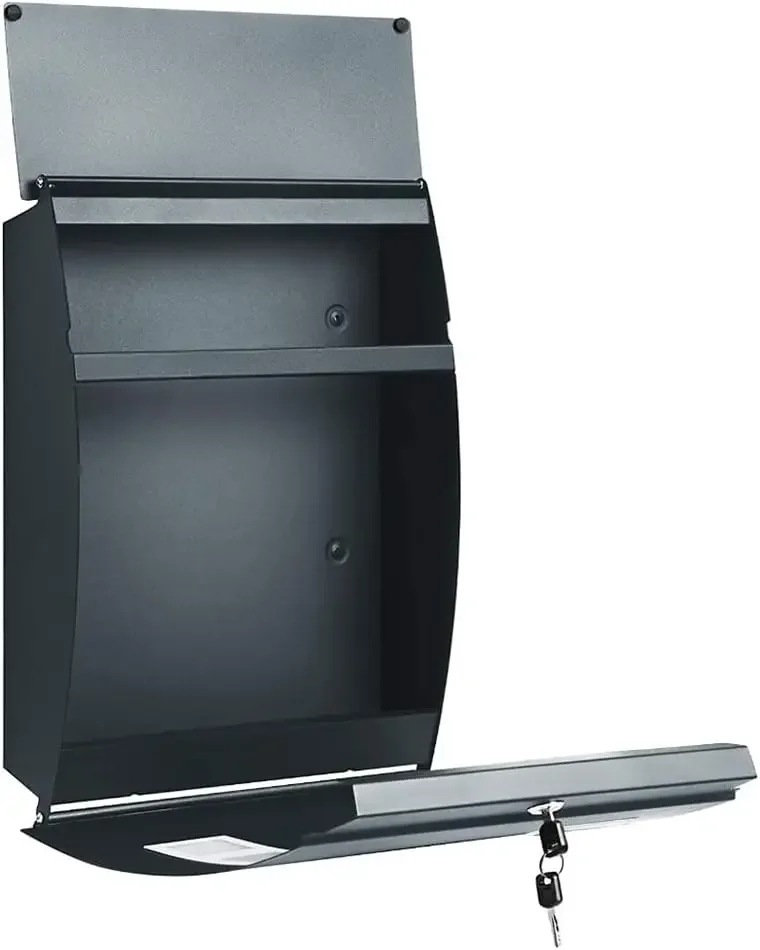 Wall Mounted Post Box Waterproof Mailbox for Outside Secure Letter Box for Home Letter Box Wall Mounted Postbox