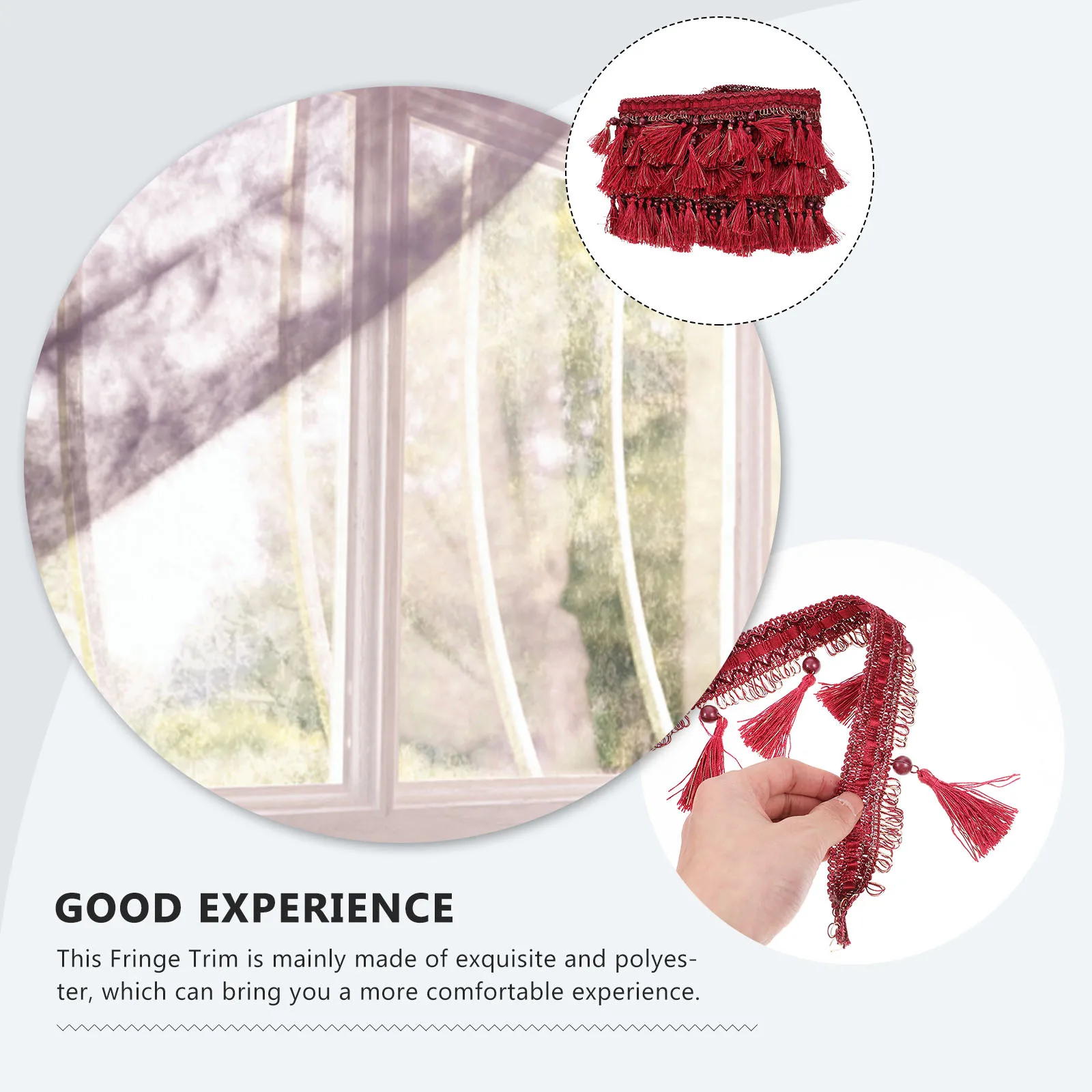 

Полиэстеровая занавеска с бахромой, декоративная ткань с кисточками для дивана, подушка, занавеска, домашняя акцентная бахрома