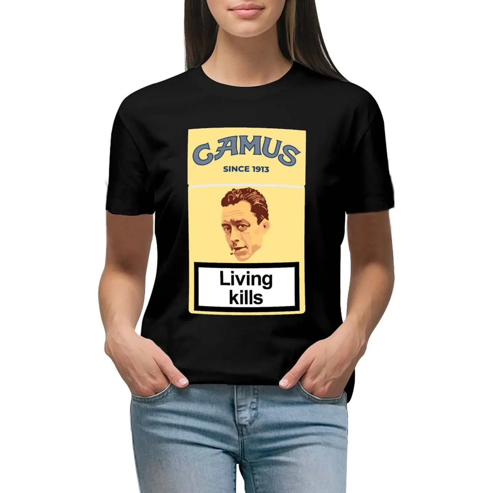 Philosopher Albert Camus T-Shirt shirts graphic tees heavyweights customizeds fashion woman blouse 2024