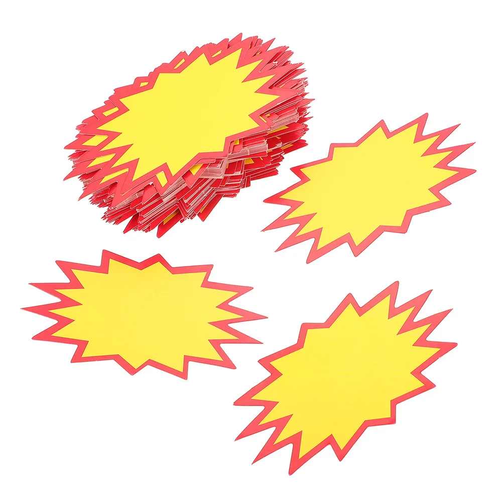 100 قطعة أسعار بيع التجزئة العلامات الورق المقوى عالي المتانة للمحلات التجارية السوبر ماركت مبيعات المرآب تسميات أسعار المتجر الترويجي #2