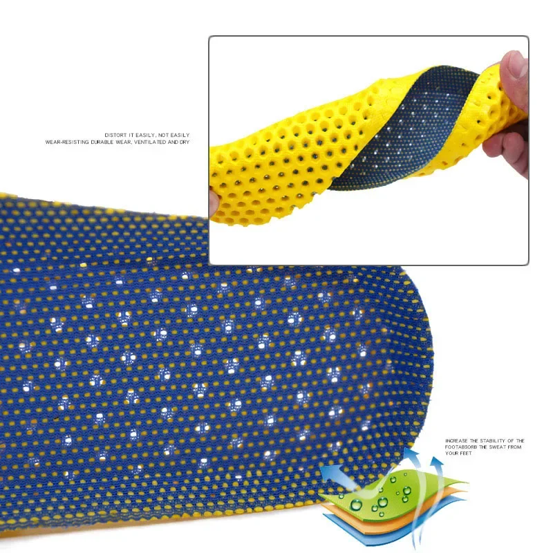 Neue Orthopädische Memory Foam Einlegesohlen Sport Einsatz für Füße Mann Frauen Sohlen Pad Schuhe Sohle Mesh Orthesen Atmungsaktive Lauf Kissen – Detail 7