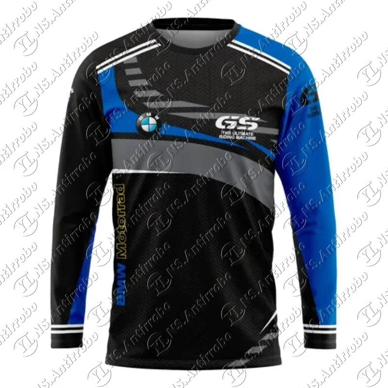 

25 для BMW R1250 GS Motorrad ADVENTURE, спортивная гоночная команда, летняя быстросохнущая длинная футболка с защитой от УФ-лучей, мужские трикотажные изделия