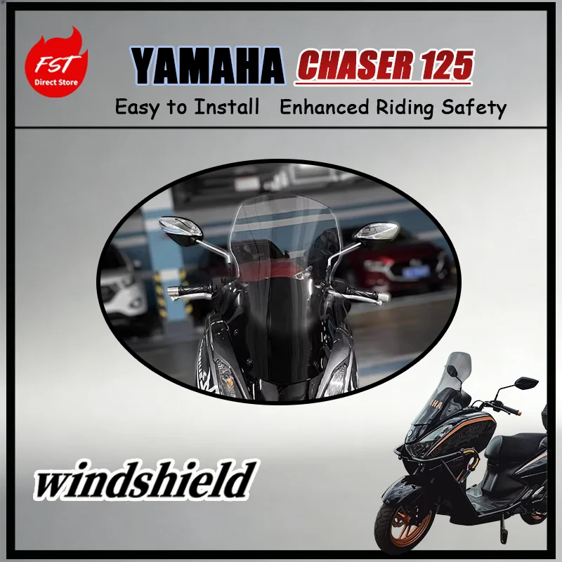 

For Yamaha Cygnus Z 125 Front Windshield Upgrade High Transparency Scooter Wind Glass for Urban Riding Protection