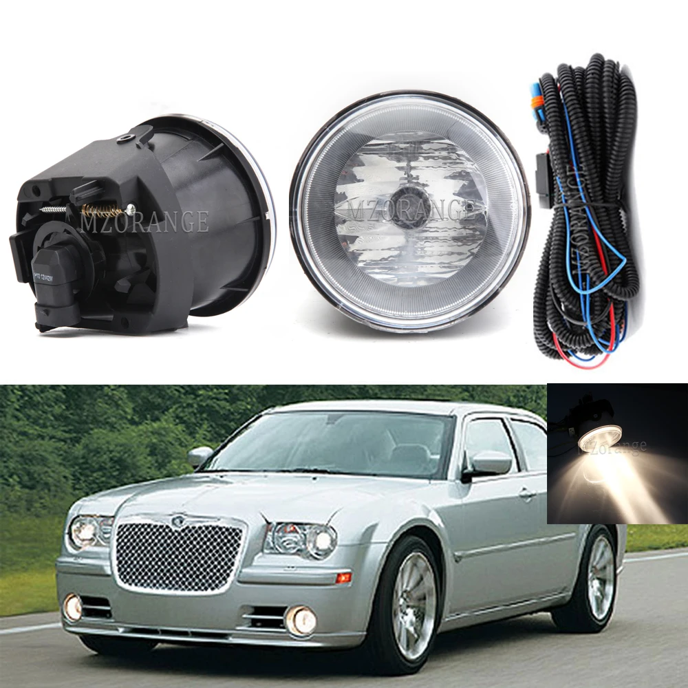 Fog Lights for Chrysler 300C LX 2004-2012 Headlight Fog Light Halogen Fog Lamp Car Lamps Driving Lamp Wiring Harness Switch Kit