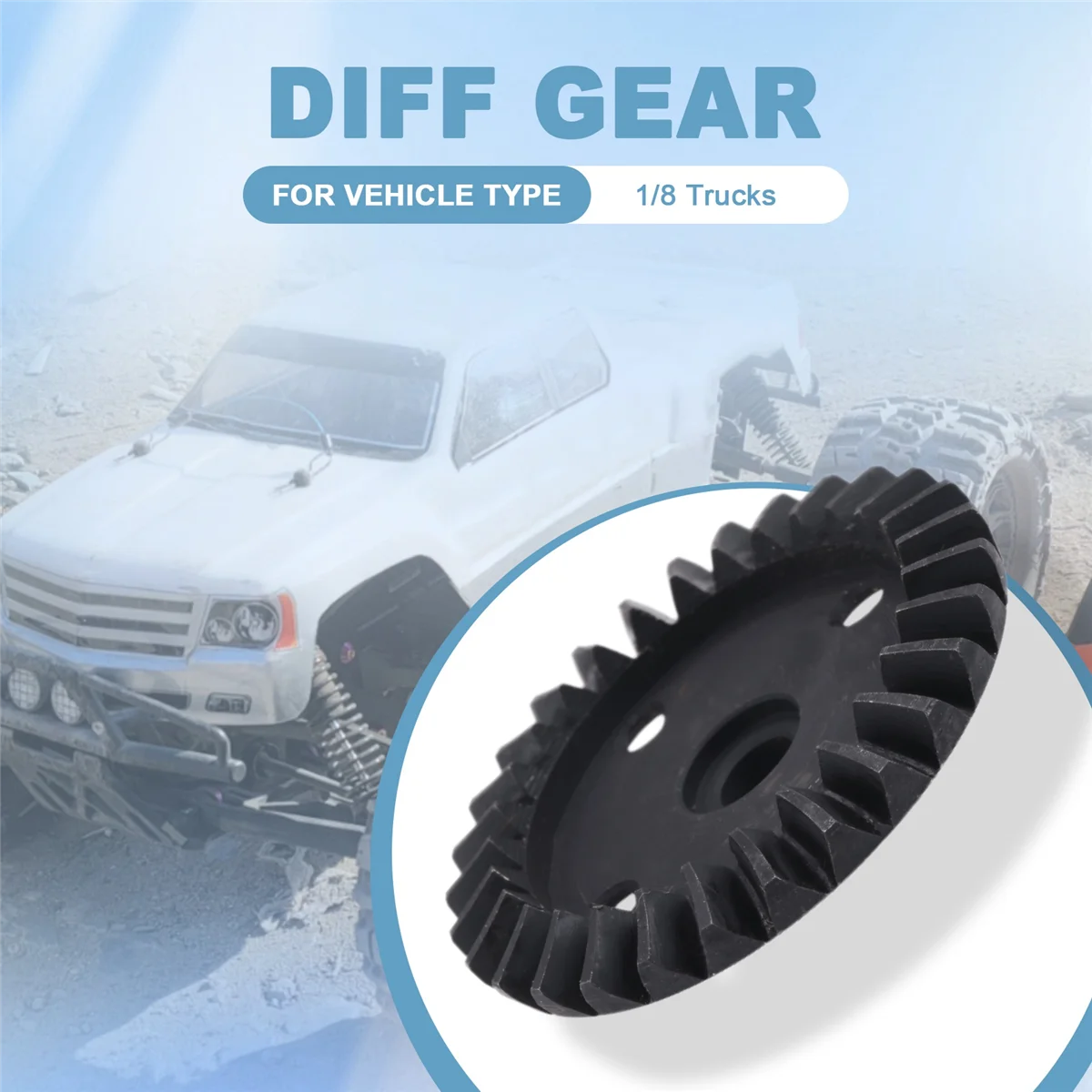 

Надежный! Приводная коническая шестерня Ggear Diff Gear, подходит для 1/8 HPI Racing Savage XL FLUX Rovan TORLAND Monster, бесщеточные детали грузовика