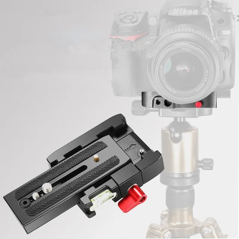 for Manfrotto 501HDV Professional Aluminum Alloy Quick Shoe Plate Adapter with 1/4 3/8 Inches Screw Camera Tripod Monopod