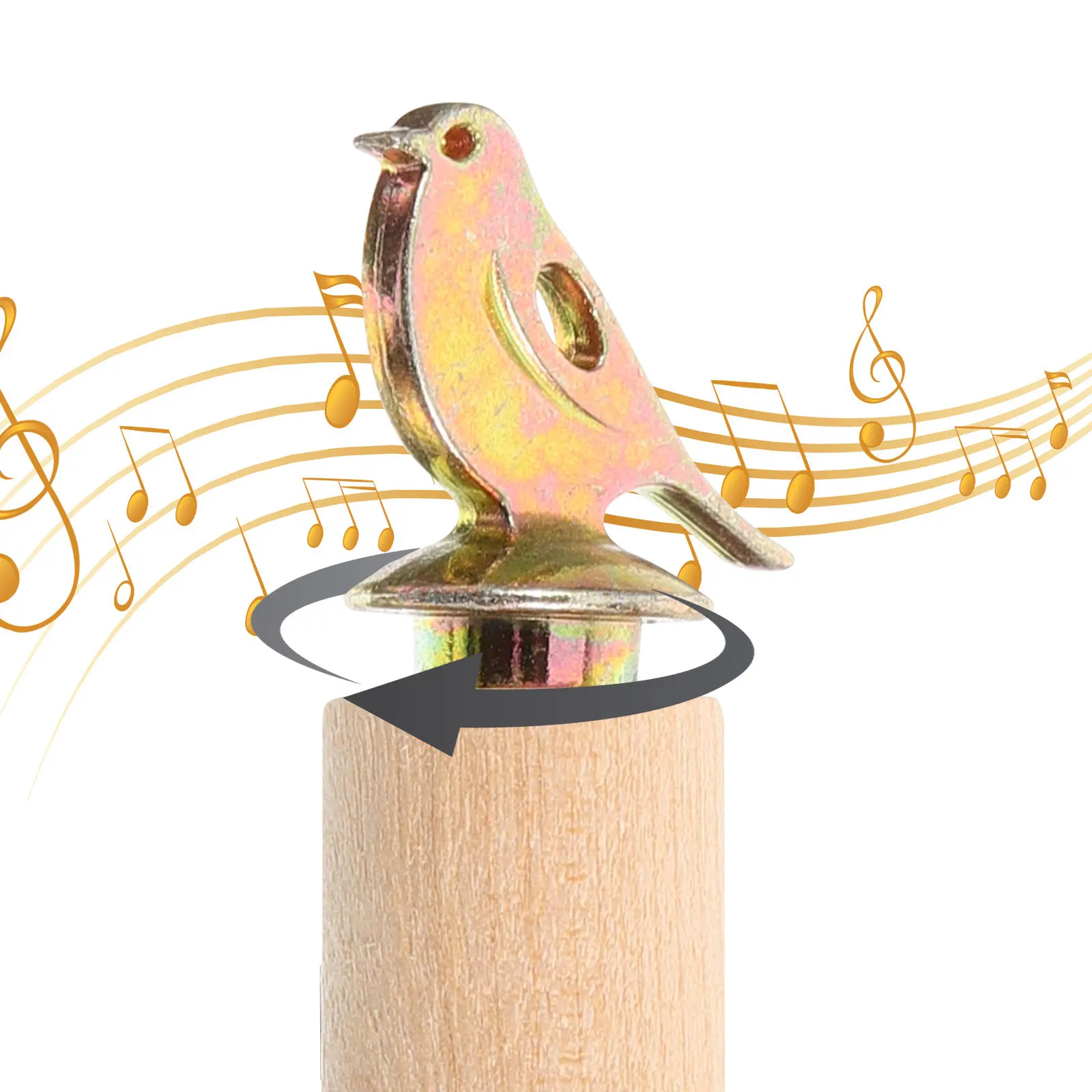 

Bird Call Whistle Metal Portable Crisp Birds Chirping Gadget For Adults Kids Holiday Gift Instrument