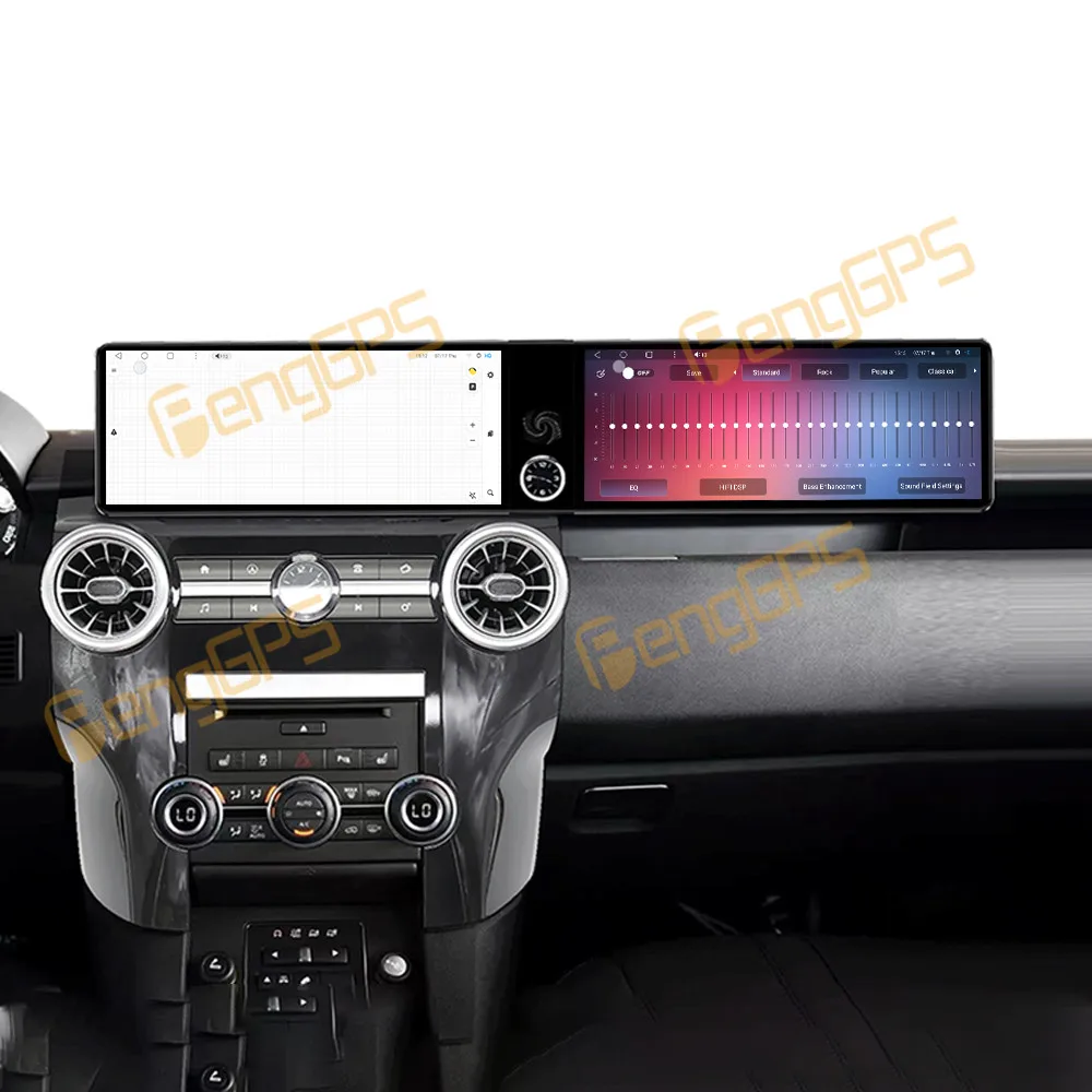 

Автомобильный радиоприемник Carplay с двойным экраном 12,3 дюйма, Android 13, для Land Rover Discovery 4 2012-2016, GPS-навигация, мультимедийный плеер, стерео