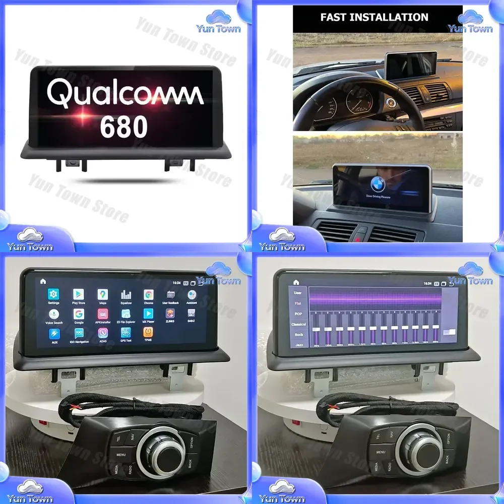 Snapdragon 680 10.25 inch Car DVD Player for BMW 1 Series E81 E82 E87 E88 Multimedia GPS Navigation WiFi CarPlay