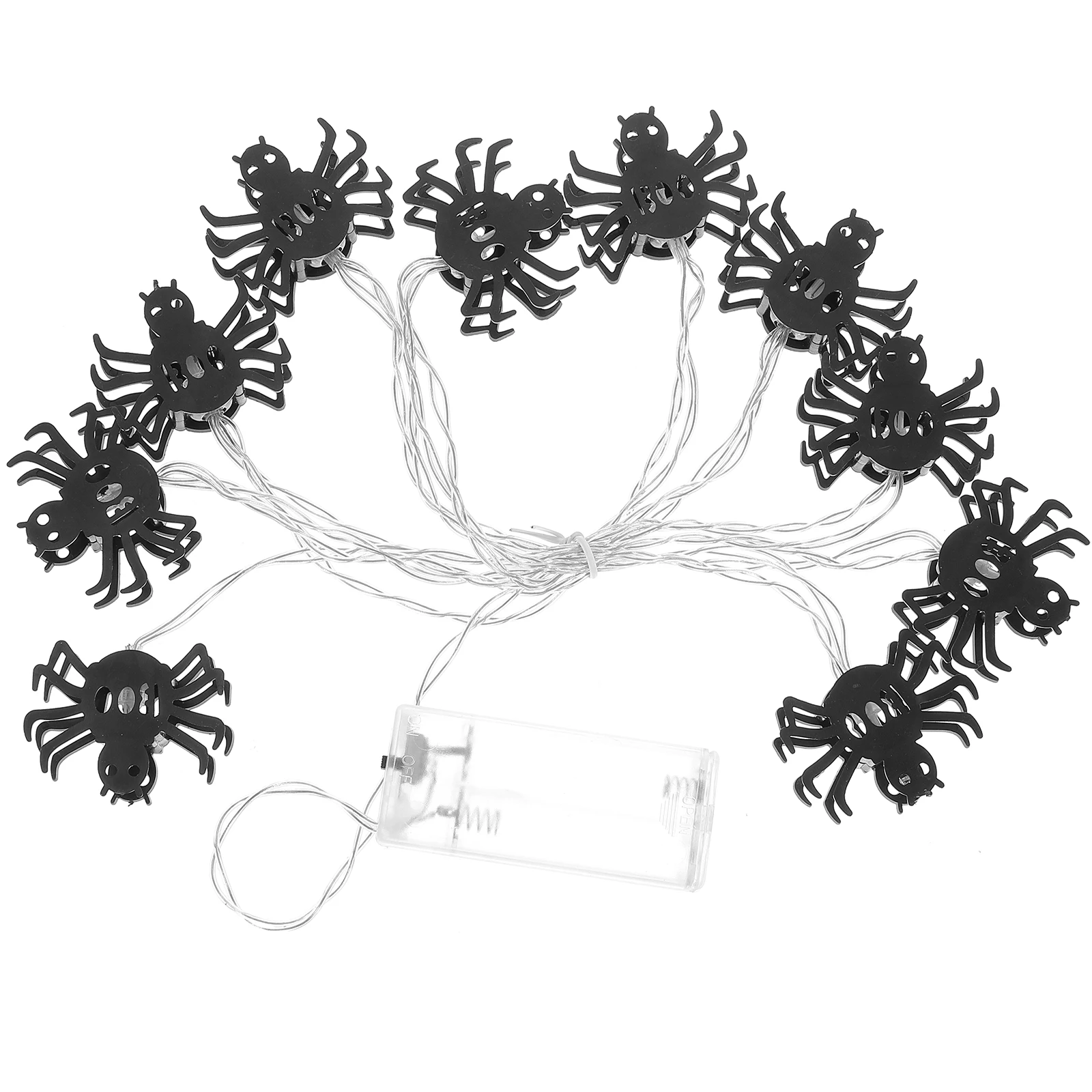 

LED Spider Light Strings Black for Halloween Decorations Outdoor Fine Workmanship Durable Details Festive Atmosphere Garden