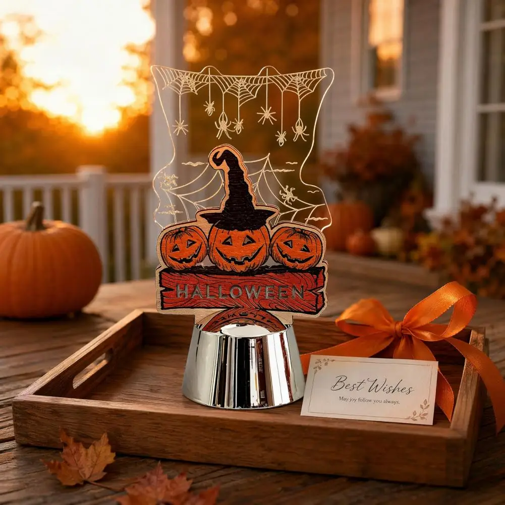 Halloween Decoration Halloween Night Light Halloween Pumpkin Night Light Led Lamp Jack O Lantern Table Decor Spooky Party