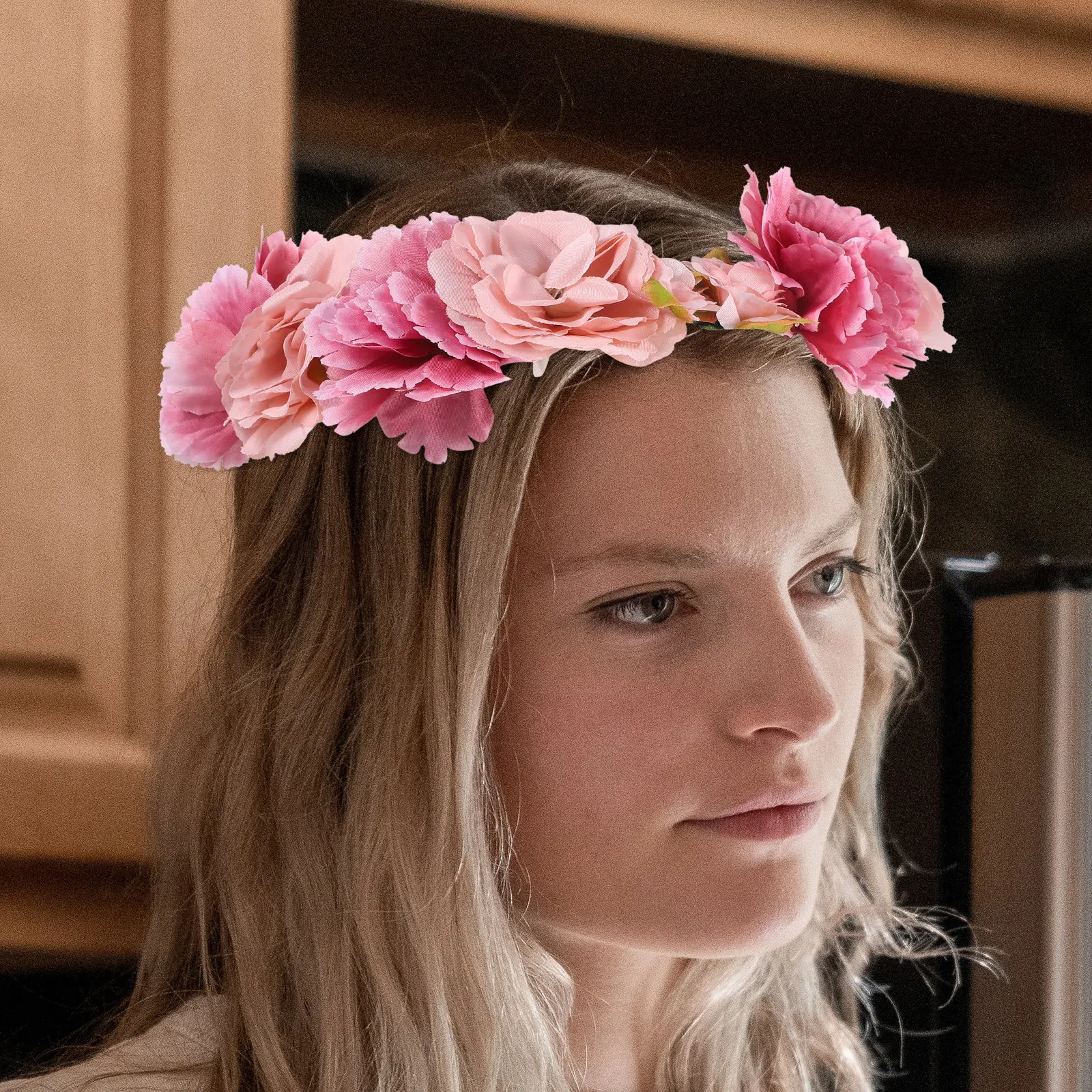 

Beautiful Flower Garland Crown Headband for Girls Women Festival Party Wear Match Any Dress Hair Accessories