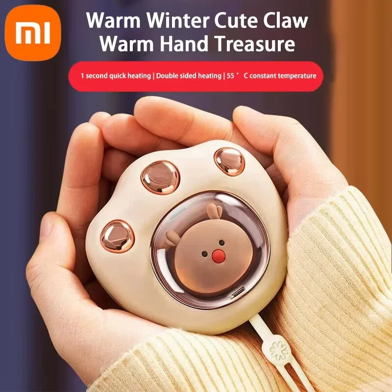 Xiaomi 2 In 1 Hand Warmer Mobile Power Usb Charging Winter Mini Hand Warmer Pocket Large Capacity Hand Warmer Winter Gift