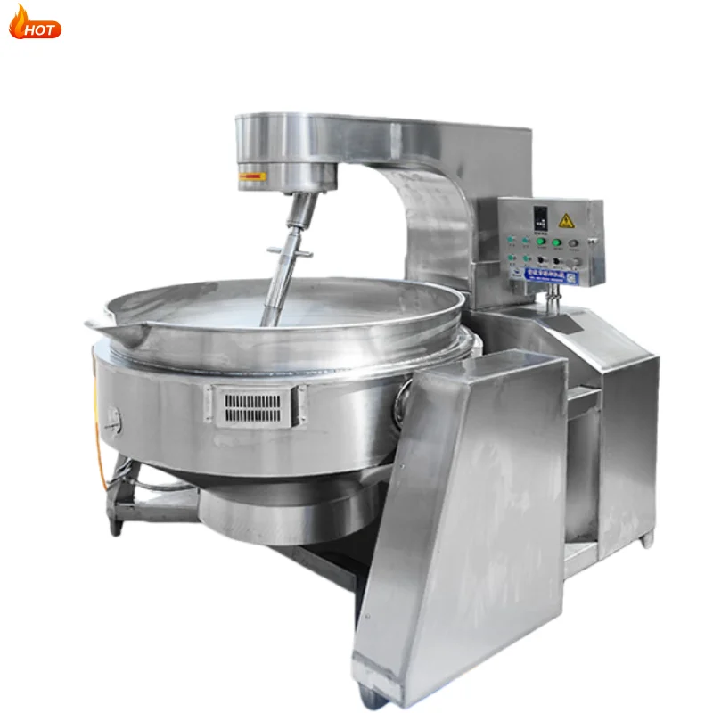 Industrial Planetary Stirring Jacketed Kettle Automatic Fast Heating Energy Saving for Sauce Jam Paste Processing Factory Custom