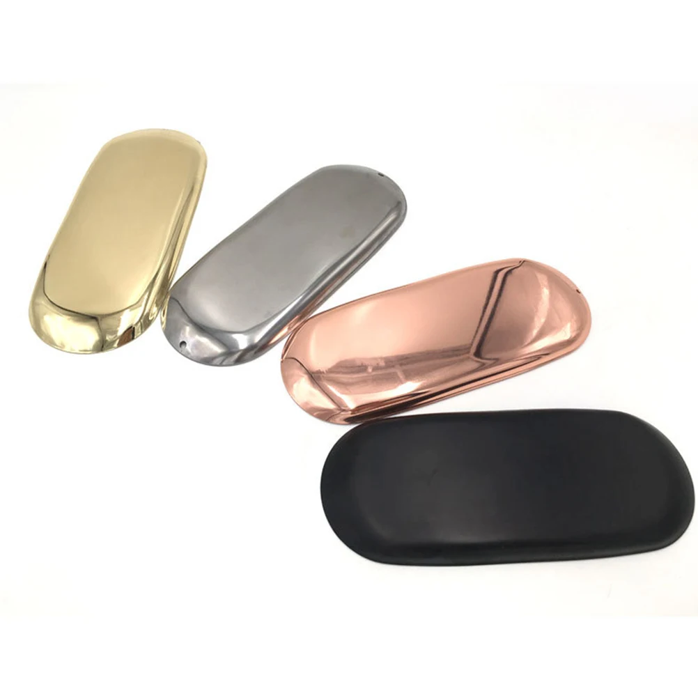 

Metal Storage Aromatherapy Tools Nordic Style Minimalist Jewelry Organizer Home Bedroom Storage Plate Silver