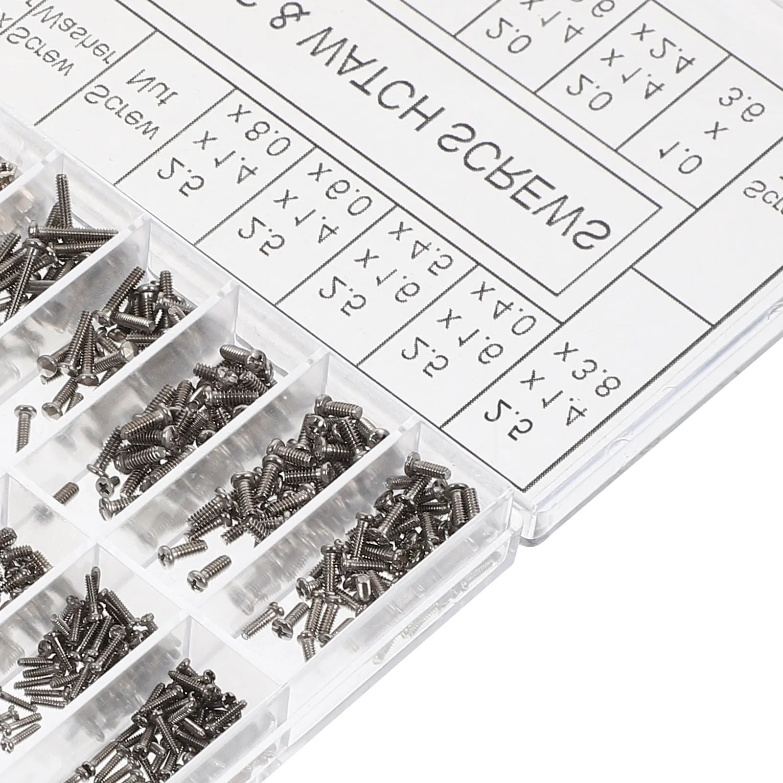 

Nose Bracket Clock Screw Set Eyeglasses Repair Kit Metal Frame Gasket Assorted Replacement Screws for Glasses Sunglasses Watches