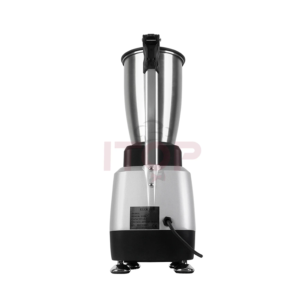 Full Stainless Steel Snow Cone Maker 200W Ice Crusher Best Selling Ice Crusher and Shaver Container
