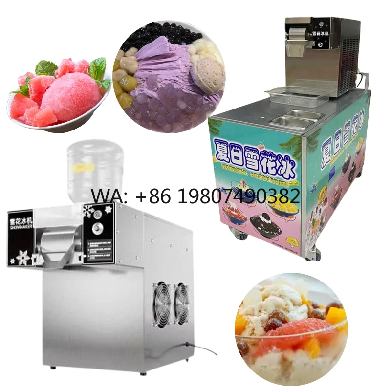

110V Automatic Snow Shaved Ice Maker, Electric Snow Block Machine, Commercial Dessert Shop Catering Equipment