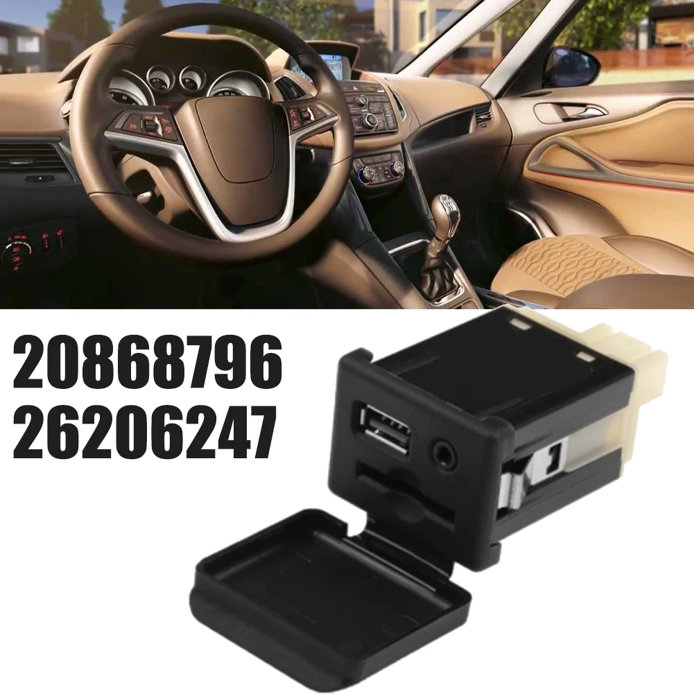 

Car Charging Outlet Installation Black USB Socket Car Auxiliary Socket and USB Socket 20868796 26206247 For Opelfor for Insignia