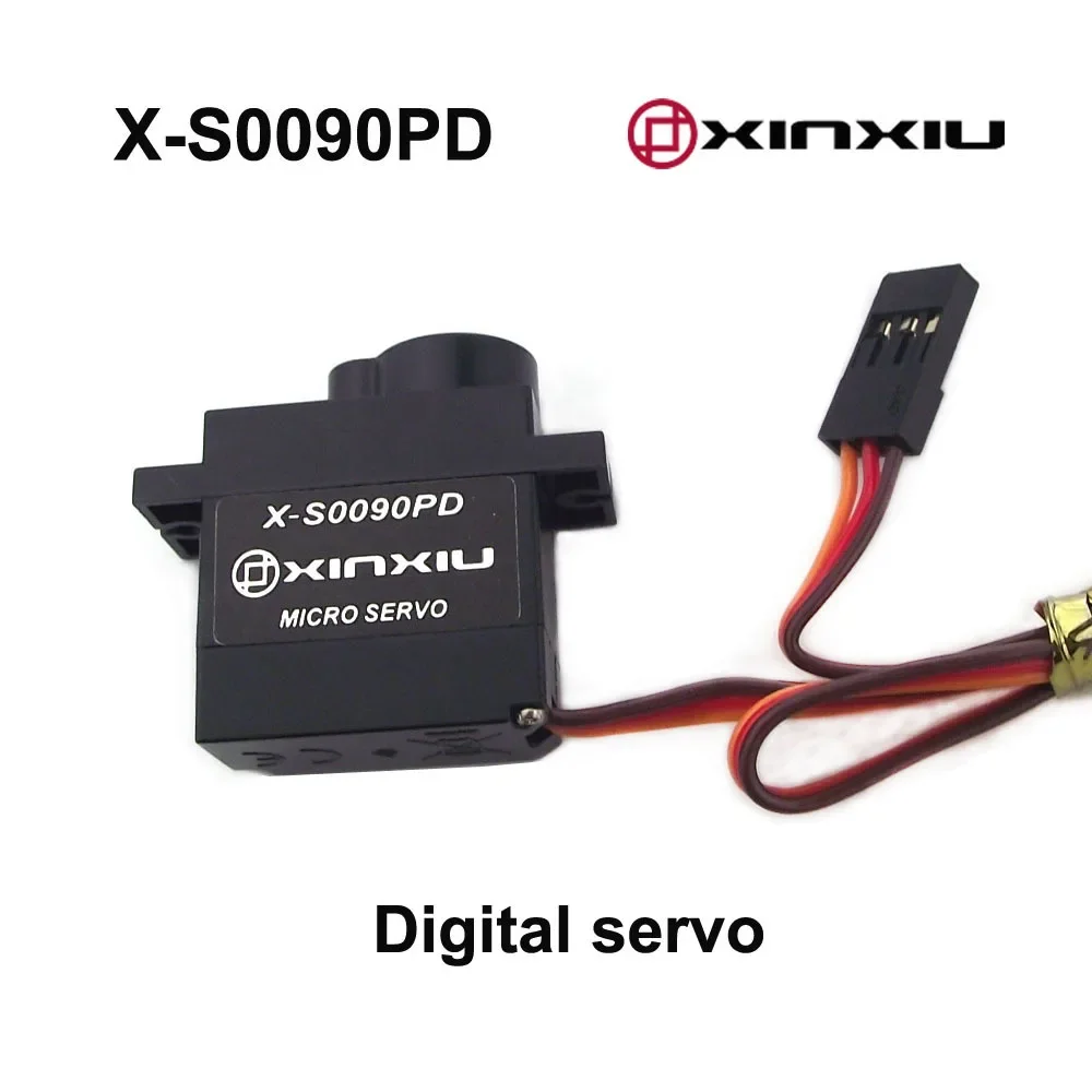 Servo Digital de 360 grados de rotación, 9g, Micro engranaje de plástico, 1,5 kg.cm, 4,8-6V, para XINXIU, X-S0090PD, RC, coche, avión, Robot