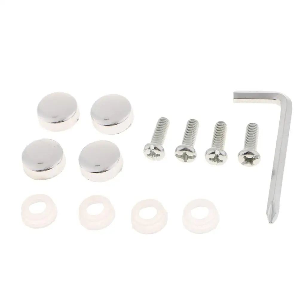 Steel Frame Screws Fasteners + Smooth Screw Caps Set Metal image 5