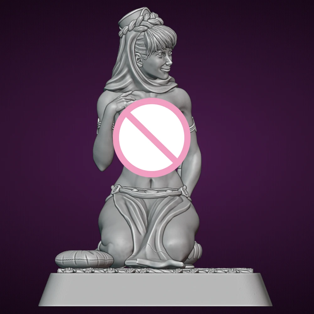 الرقيق فتاة جيني الراتنج أطقم منمذجة ثلاثية الأبعاد الطباعة دمية 1/24 المفكك الراتنج الشكل تمثال أطقم غير مصبوغ لعبة Gk اللعب مجموعة #2