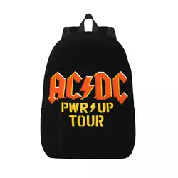 A-ACDCS Fashion Rock Band Backpack Outdoor High School Business Daypack for Men Women Laptop Canvas Bags