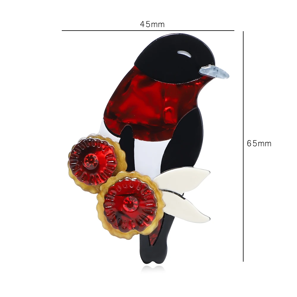 Broches de cuco de animales acrílicos hechos a mano para mujeres y hombres, broche de fiesta informal para mascotas, regalos encantadores, accesorios de joyería