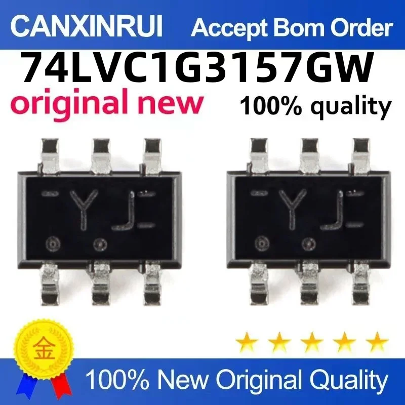 (5-100 pieces) Brand new original 74LVC1G3157GW, 125 printed YJ SOT363 logic IC in stock chip IC