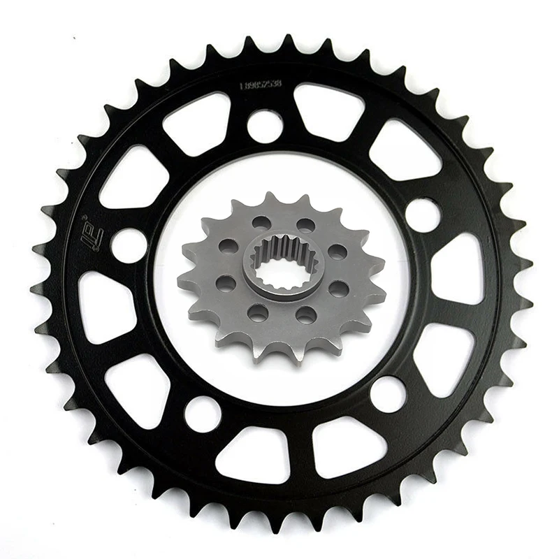 LOPOR CNC 525 16T/38T Front Rear Motorcycle Sprocket for 990 Super 2012 2013