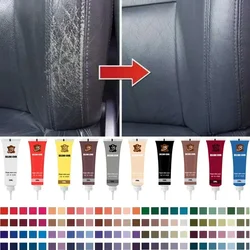 20ml Leather Finish Car Leather Repair Gel Car Seat Leather Uzupełniająca farba renowacyjna do pasty do konserwacji samochodów