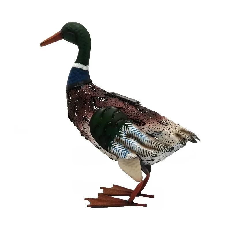

Metal painting foreign trade export courtyard home improvement outdoor wrought iron animal decoration ornament duck