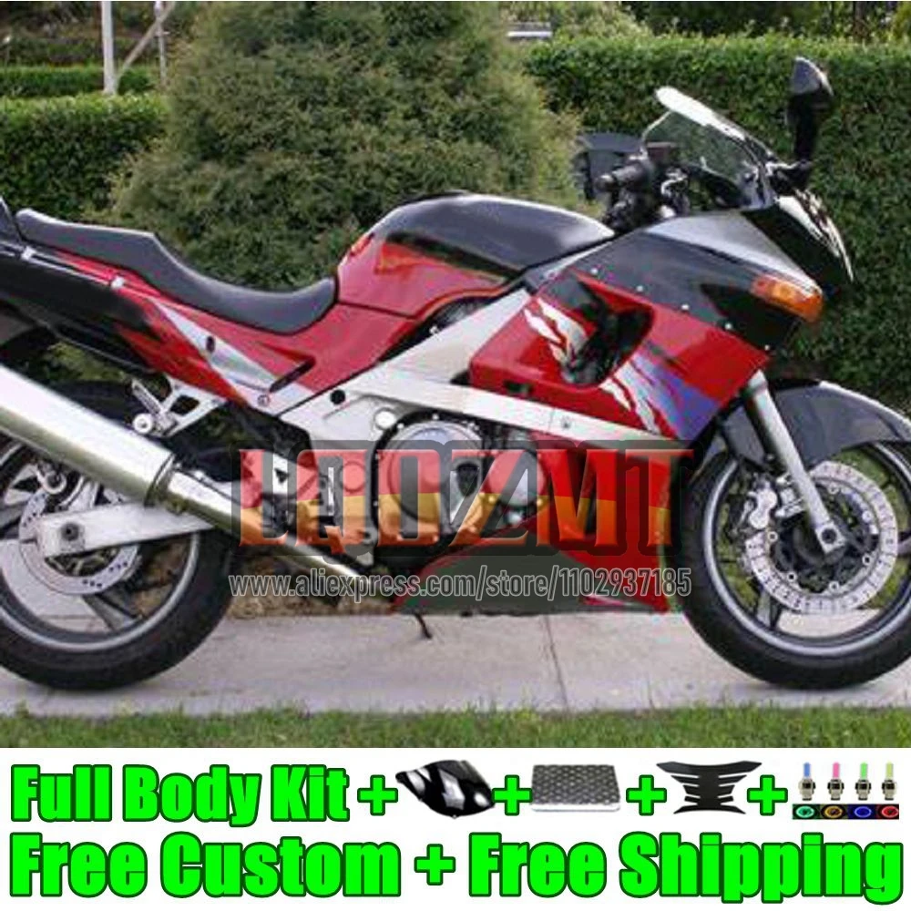 Metallic Red OEM Fairing For KAWASAKI NINJA ZZR 400 ZZR400 1993 1995 1996 1997 1998 1999 67No.0 ZZR-400 00 01 02 05 06 07 Frame