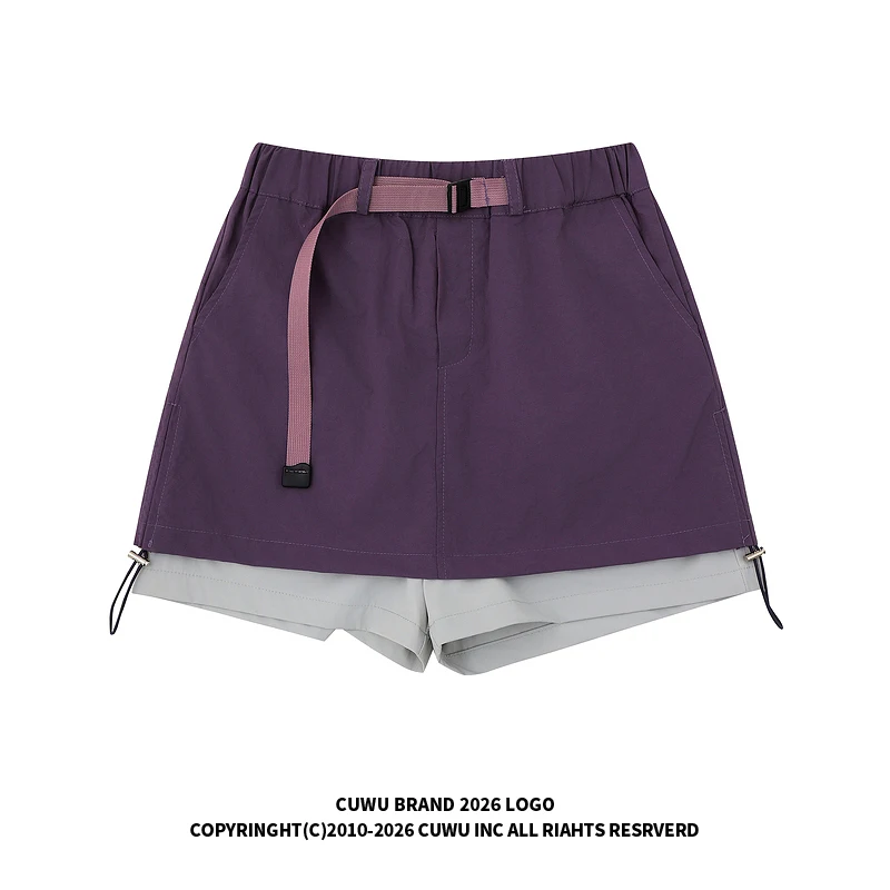 

Женская летняя дышащая быстросохнущая спортивная юбка-трапеция Cuwu для активного отдыха, с защитой от просвечивания