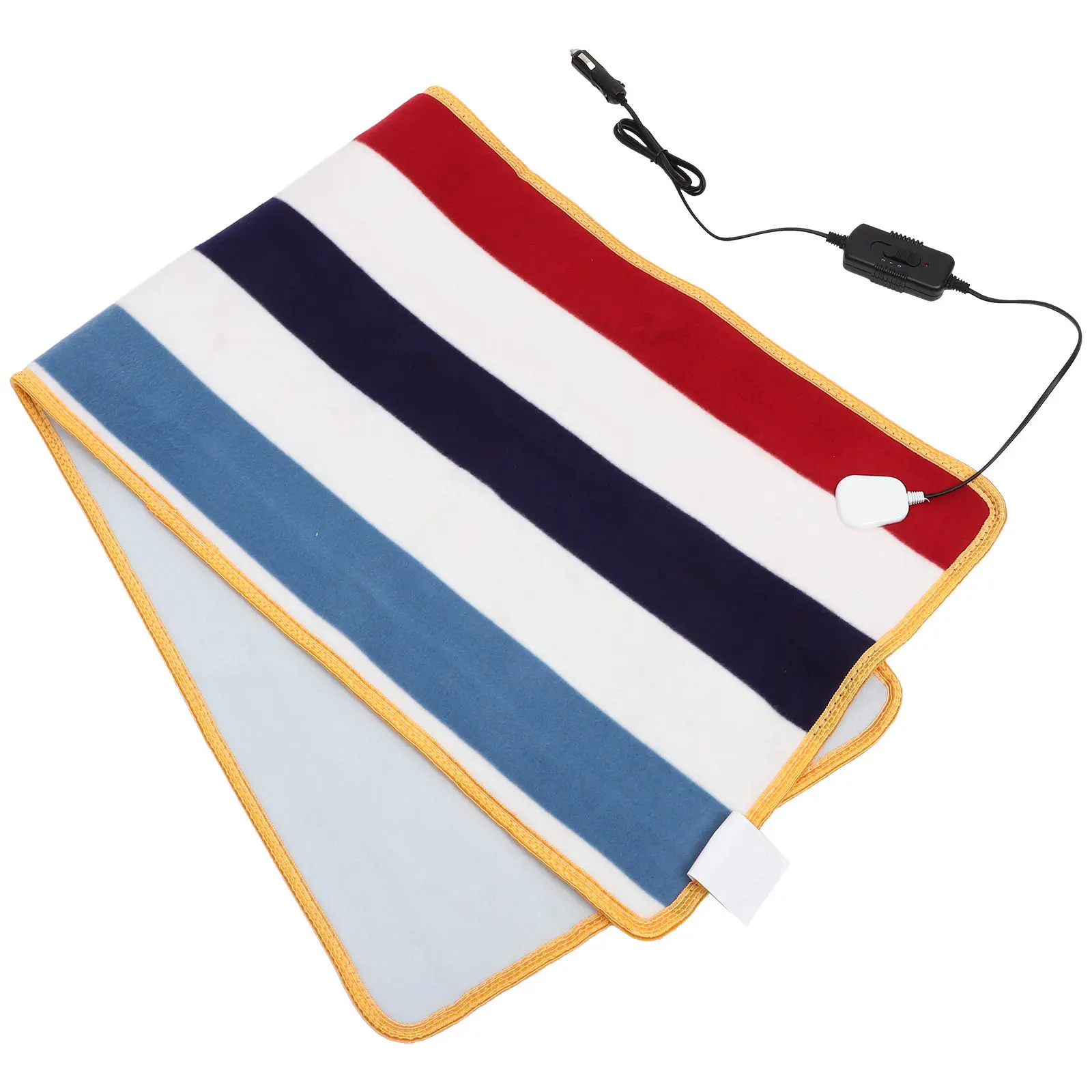 12V Electric Car Heating Blanket Fast-Heating Skin-Friendly Travel Throw for Vehicle Kits Camping Tailgating Trunk
