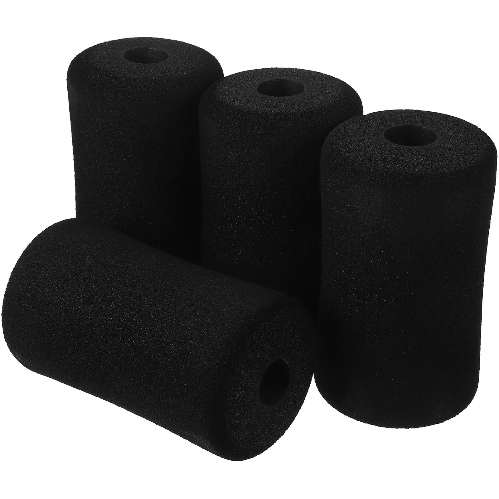 4 Pcs Fitness Mat Sponge Cover Work Exercise Equipment for Home Foam Foot Pads Rollers Tube Gym