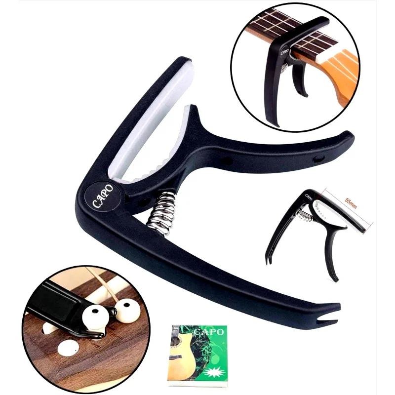 Guitar Capo for Acoustic Classic Electric Guitar ABS Tuning Clamp Key Guitar Parts & Accessories Capotraste Guitarra