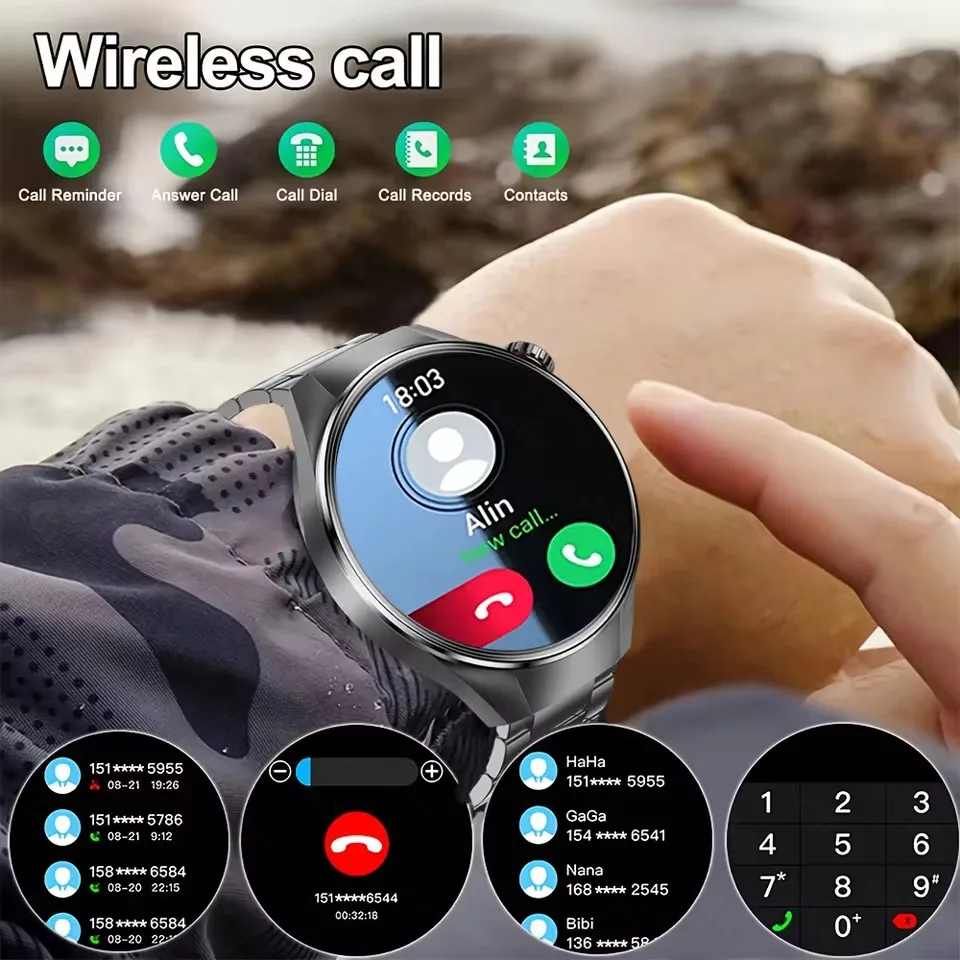 Nuovo Aggiornato Per HUAWEI Orologio G5 PLUS Astuto Della Vigilanza Degli Uomini GPS Traiettoria Bussola Chiamata Bluetooth IP68 Impermeabile Orologio Sportivo All'aperto