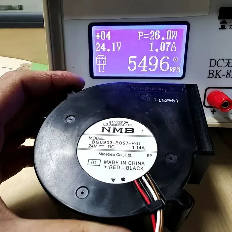 for NMB BG0903-B057-P0L DC24V 1.14A PWM 9.7CM Turbo Blower High Speed Centrifugal Fan for Cooling System Industrial Equipment
