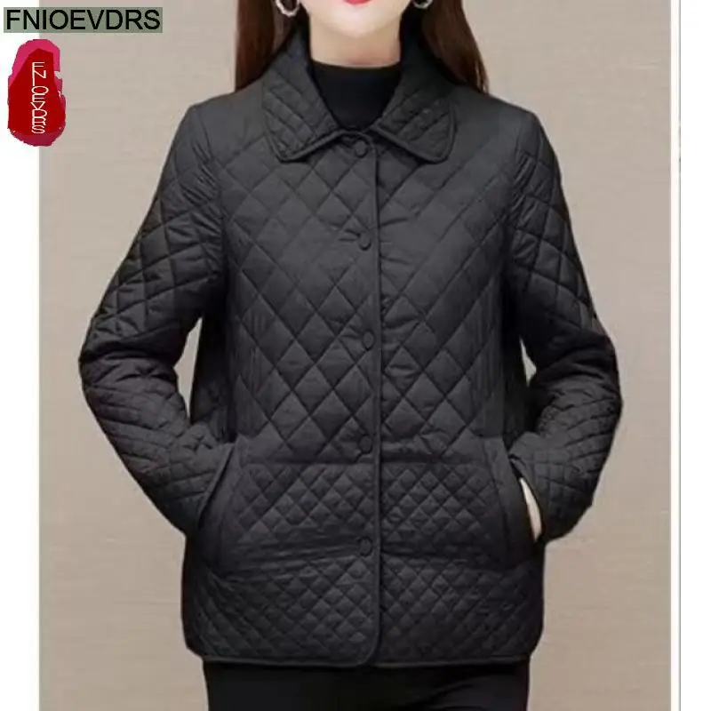 

M-5XL Loose Clothes 2023 Women Winter Short Coats New Design Single-Breasted Button Casual All-Match Warm Outerwear Jackets