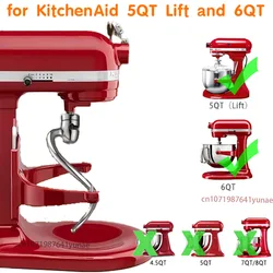 304 ganci per pasta per Kitchenaid miscelatori verticali 5QT Lift e 6QT accessori speciali per la miscelazione l'acciaio inossidabile può essere posizionato