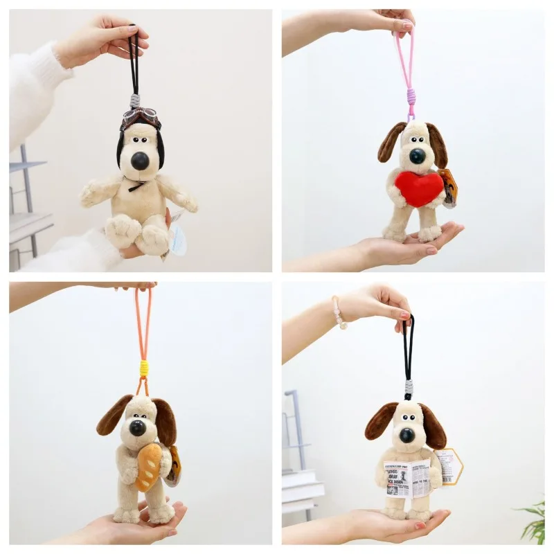 

anime Key Chain Gromit 20Cm Plush Toy Backpack Pendant Decoration Keychain Kawaii Cute Key Chain Car Key Decoration Girl Gift