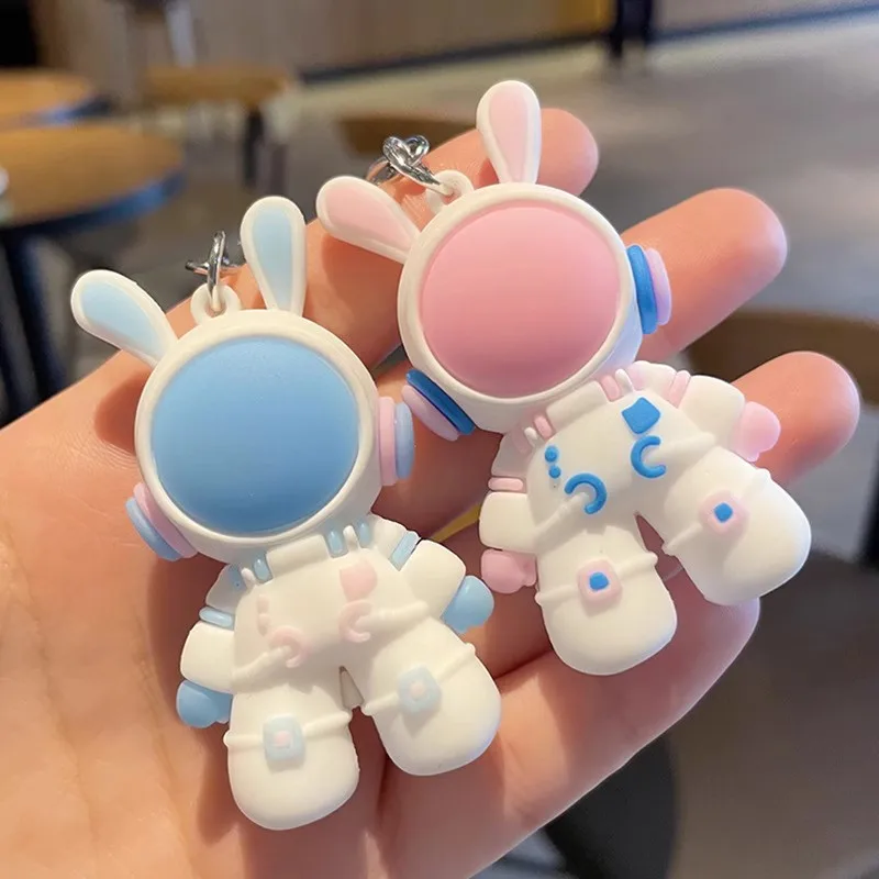 Space Rabbit keychain children's student schoolbag pendant exquisite for students