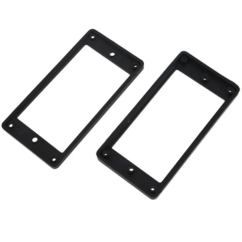 2Pcs Flat Humbucker Pickup Mounting Ring Frame ABS For Electric Guitar