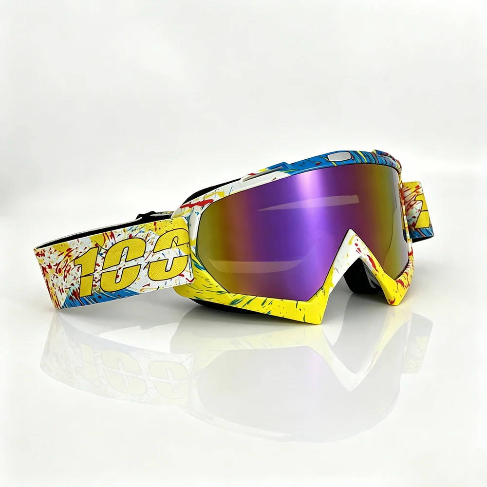ATV-Brille Dirt Bike Motorrad Motocross MX Reitbrille UV400 Staubdichte Rennbrille Skibrille für Männer Frauen Jugendliche Kinder – Detail 10