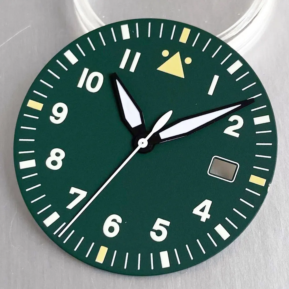pecas-de-relogio-estereis-335mm-mostrador-verde-vintage-luminoso-adequado-para-nh35-piloto-militar-mecanico-acessorios-de-relogio-masculino