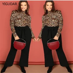 Chiffon Long Blouse Women Leopard Printed Casual Shirt Ladies Half Sleeve Tops Femme Ladies Clothes Womens Blouses And Tops