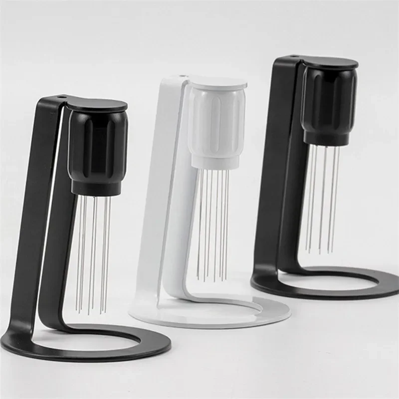 

304 Stainless Steel Espresso Coffee Stirrer with Magnetic Absorption Stand Magnetic Coffee Powder Stirrer Distributor Needles